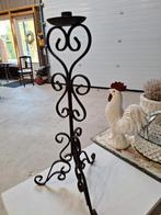 Brocante Ijzeren kandelaar, Antiek en Kunst, Ophalen of Verzenden, Overige materialen