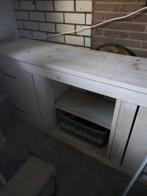 Grote zware massieve steigerhouten dressoir., Tuin en Terras, Ophalen, Gebruikt, Rechthoekig, Hout