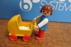 gezin huisinrichting vintage 3357 meisje poppenwagen 100%, Ophalen of Verzenden, Zo goed als nieuw, Complete set