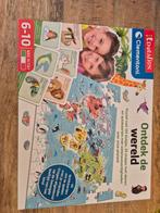 Clementoni Ontdek de Wereld Puzzel + Quiz, Ophalen of Verzenden, Meer dan 50 stukjes, Zo goed als nieuw, 4 tot 6 jaar