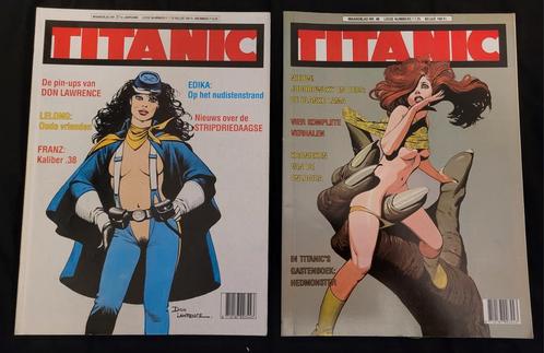 Don Lawrence pin up Trigie Storm cover Titanic 1987, Boeken, Strips | Comics, Zo goed als nieuw, Amerika, Ophalen of Verzenden