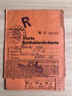 W02 DUITS Vierte Reichskleiderkarte 1943-1944 - bonkaart, Verzamelen, Militaria | Tweede Wereldoorlog, Duitsland, Overige typen