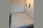 160x200 Bed met Topmatras, Ophalen, Gebruikt, Wit, Tweepersoons
