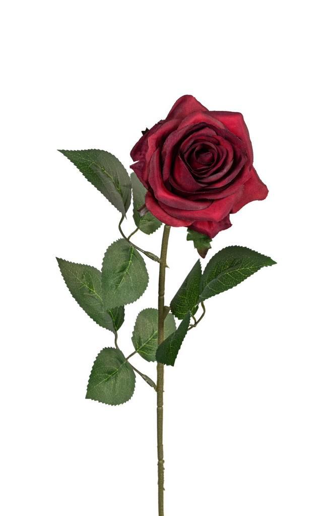 Zijdebloem Roos rood 66 cm [koop meer, betaal minder], Huis en Inrichting, Woonaccessoires | Kunstplanten en Kunstbloemen, Nieuw