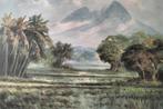G. Kauran? Indonesië oud antiek schilderij, Ophalen of Verzenden
