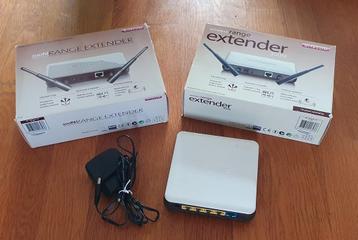 Sitecom x3 router 300n en 2 st sitecom range extender 300n beschikbaar voor biedingen