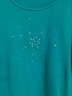 Turnover top met feestelijke versiering., Kleding | Dames, Tops, Ophalen of Verzenden, Zo goed als nieuw, Maat 38/40 (M), Lange mouw