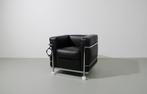 Cassina LC 2 fauteuil, zwart leer, nieuw