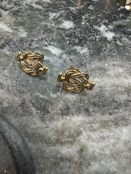Prachtige 14k gouden mattenklopper oorbellen, Sieraden, Tassen en Uiterlijk, Oorbellen, Nieuw, Goud, Ophalen of Verzenden