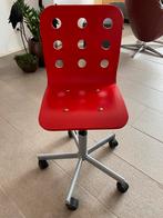 Te kp IKEA bureaustoel rood verstelbaar in hoogte en wielen, Gebruikt, Bureaustoel, Ophalen, Rood