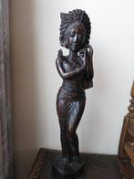 prachtig uit coromandel hout gesneden vrouw beeld 60 cm, Ophalen of Verzenden