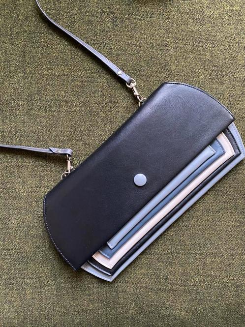 Hester van Eeghen design tas / pouch, Sieraden, Tassen en Uiterlijk, Tassen | Schoudertassen, Zo goed als nieuw, Beige, Ophalen of Verzenden