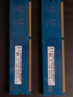 Sk Hynix 4GB (2x2GB) DDR3 RAM Geheugen, Computers en Software, RAM geheugen, Gebruikt, DDR3, Ophalen of Verzenden, Desktop