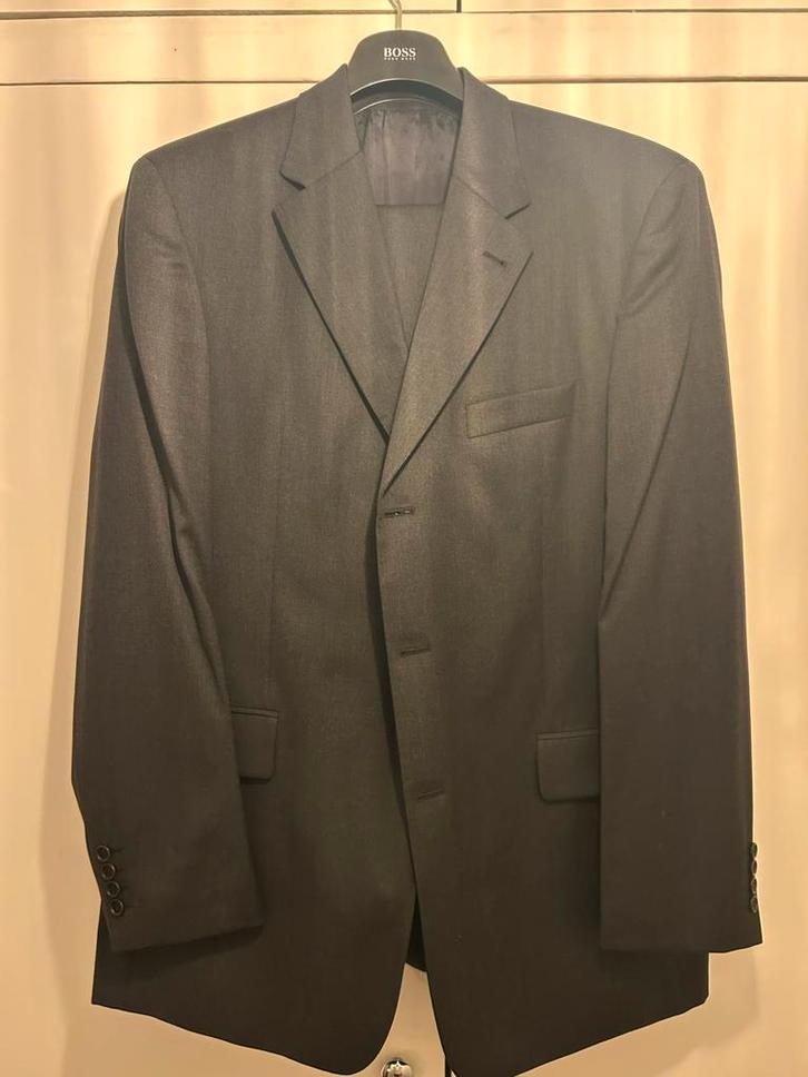 Hugo Boss Maatpak Zwart/Antraciet XL - Zo goed als nieuw, Kleding | Heren, Kostuums en Colberts, Zo goed als nieuw, Maat 52/54 (L)