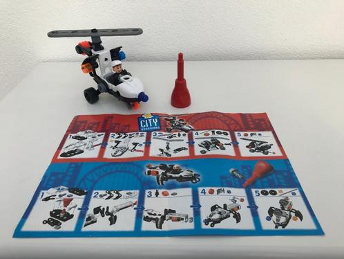 MECCANO CITY 1102 GUARDIANS Bouwset Politie 2 in 1, Kinderen en Baby's, Speelgoed | Bouwstenen, Zo goed als nieuw, Overige merken