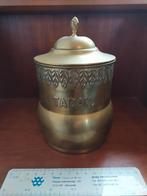 Antieke mooi versierde koperen tabakspot, Antiek en Kunst, Ophalen of Verzenden, Koper