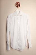 FRAY Prachtig spierwit shirt Mt 41 1xgebruikt! Wprijs €498,-, Kleding | Heren, Overhemden, Ophalen of Verzenden, Zo goed als nieuw