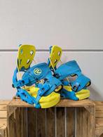 Flow fuse snowboard binding maat XL blauw geel, Ophalen of Verzenden, Gebruikt, Bindingen