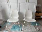 Witte stoelen (2 stuks), Huis en Inrichting, Stoelen, Ophalen, Gebruikt, Wit, Twee