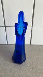 Art Deco vaas blauw glas kobaltblauw, Antiek en Kunst, Kunst | Designobjecten, Ophalen of Verzenden