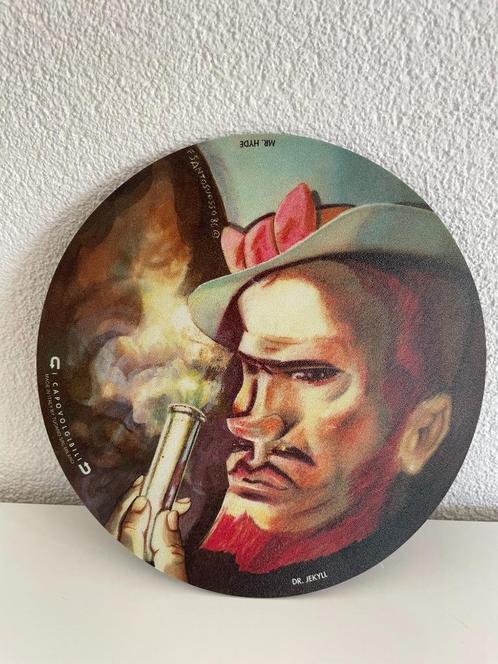 Leuke speelse, ronde muismat Dr. JeKyll & Mr.Hyde, Computers en Software, Muismatten, Zo goed als nieuw, Ophalen of Verzenden