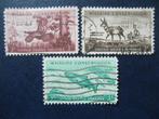 Postzegels USA 1956 vogel, hert, vis., Ophalen of Verzenden, Noord-Amerika, Gestempeld