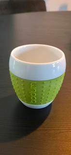 Bodum Pavina 0,25 lt. 10 mokken, porselein, siliconen greep., Huis en Inrichting, Ophalen, Zo goed als nieuw, Overige stijlen