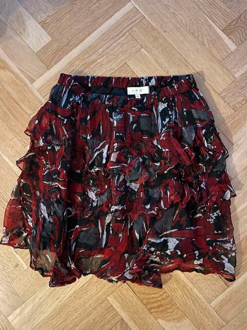 Zgan rokje Iro maat xs/s, Kleding | Dames, Rokken, Zo goed als nieuw, Maat 34 (XS) of kleiner, Rood, Boven de knie, Verzenden
