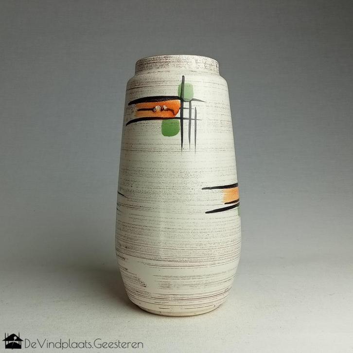 Geometrische vaas Scheurich West Germany, Antiek en Kunst, Antiek | Vazen, Ophalen of Verzenden