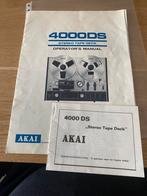 Akai 4000DS originele handleiding, Audio, Tv en Foto, Bandrecorders, Ophalen