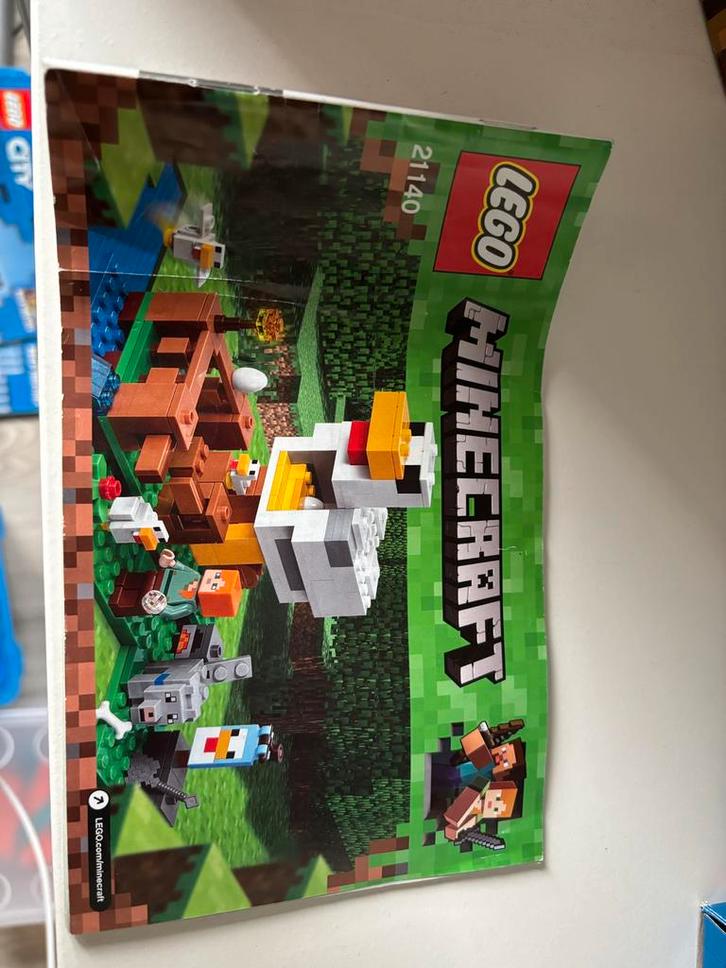 LEGO Minecraft De Kippenschuur 21140, Kinderen en Baby's, Speelgoed | Duplo en Lego, Gebruikt, Lego, Complete set, Ophalen of Verzenden
