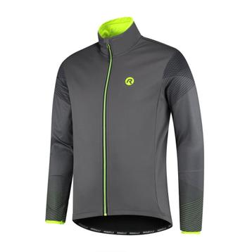 Rogelli Winterjack Wire Grijs/Fluor-Geel maat M beschikbaar voor biedingen