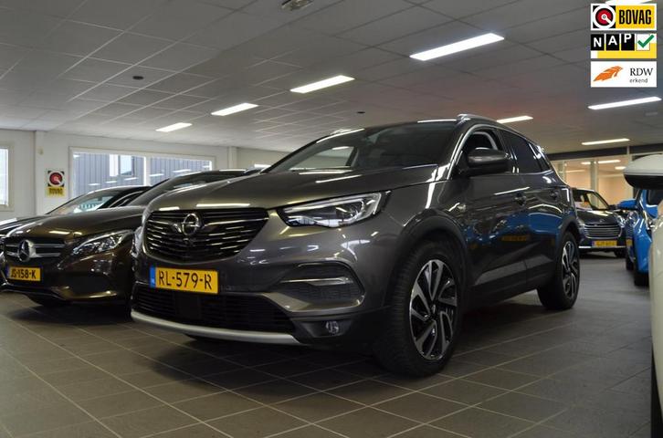Opel Grandland X 1.2 Turbo Innovation|LEDER|STOELVERW.+KOELI, Auto's, Opel, Bedrijf, Te koop, Grandland X, 360° camera, ABS, Achteruitrijcamera