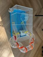 Hamsterkooi met buizen (in nieuwstaat), Dieren en Toebehoren, Knaagdieren en Konijnen | Hokken en Kooien, Minder dan 60 cm, Kooi