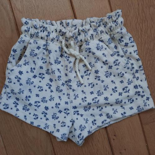 Hema short bermuda beige blauwe bloem maat 110/116 - nieuw, Kinderen en Baby's, Kinderkleding | Maat 110, Nieuw, Meisje, Broek