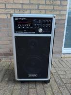 SkyTec ST120 Mobiele geluidsinstallatie met Accu, Drl micrs,, Audio, Tv en Foto, Karaoke-apparatuur, Ophalen, Gebruikt