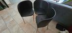 3 Zwarte Vintage IKEA Fusion Stoelen, Ophalen, Gebruikt, Drie, Zwart