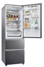 Koelvriescombinatie HAIER HTW5618CNMP, Ophalen, 200 liter of meer, Met aparte vriezer, 160 cm of meer