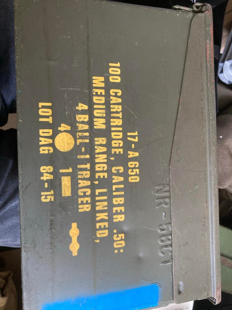 Munitieboxen .50 Cal - Diverse uitvoeringen, Ophalen of Verzenden, Overige soorten, Overige gebieden, Kist of Geocache