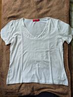 Wit T-shirt Lea H. - Maat S, Kleding | Dames, Wit, Ophalen of Verzenden, Zo goed als nieuw, Korte mouw