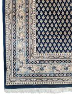 Handgeknoopt Persian wol Mir tapijt darkblue India 173x237cm, Persian Perzisch vintage oosters hype, Crème, 150 tot 200 cm, 200 cm of meer