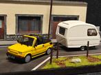 Fiat 126p Bosmal Cabrio 1:43 + caravan predom n126, Ophalen of Verzenden, Zo goed als nieuw, Auto, Overige merken