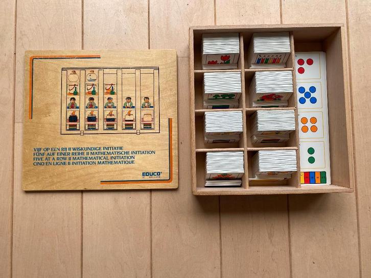 Educo vijf op een rij wiskundige initiatie, Kinderen en Baby's, Speelgoed | Educatief en Creatief, Gebruikt, Ophalen of Verzenden