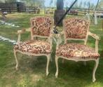 2 koninklijke fauteuils stoelen antieke, brocante Louis XV, Ophalen