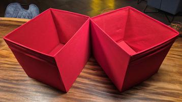 8 Rode opvouwbare Dröna bakken voor IKEA Kallax kast beschikbaar voor biedingen