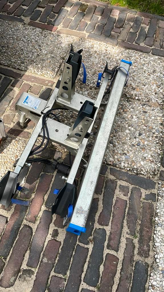 Fietsendrager voor 2 fietsen - Degelijke uitvoering, Auto diversen, Fietsendragers, Gebruikt, Trekhaakdrager, 2 fietsen, Ophalen