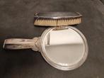 Vintage Zilveren Spiegel en Borstel Set, Antiek en Kunst, Ophalen of Verzenden, Zilver