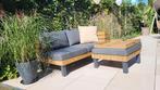Luxe teakhouten tuinset van Topkwaliteit, Tuin en Terras, Tuinsets en Loungesets, Ophalen, Zo goed als nieuw, Aluminium, Bank