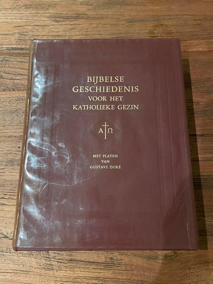 Bijbelse Geschiedenis voor het Katholieke Gezin - 1950, Boeken, Godsdienst en Theologie, Gelezen, Christendom | Katholiek, Ophalen of Verzenden