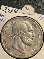 Zilveren rijksdaalder 1850, Zilver, 2½ gulden, Ophalen of Verzenden, Koning Willem III